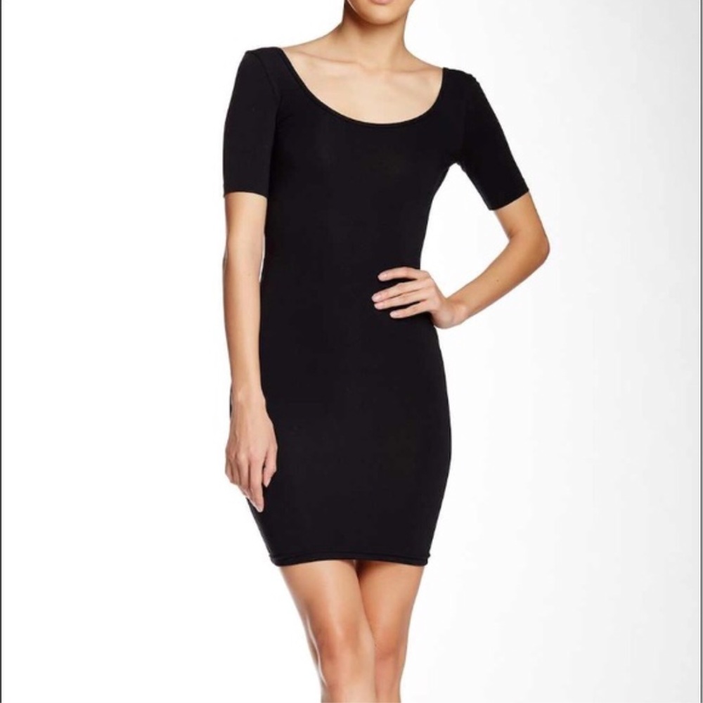 American Apparel Double U Neck Mini Bodycon Dress